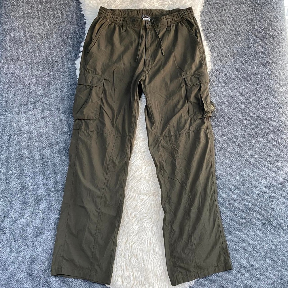 THE NORTH FACE OLIVE GREEN CARGO PANTS OUTDOOR UTILITY CARGO GORPCORE GRUNGE